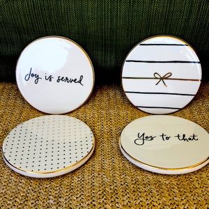 Kate Spade, New York, a charmed life four set coasters